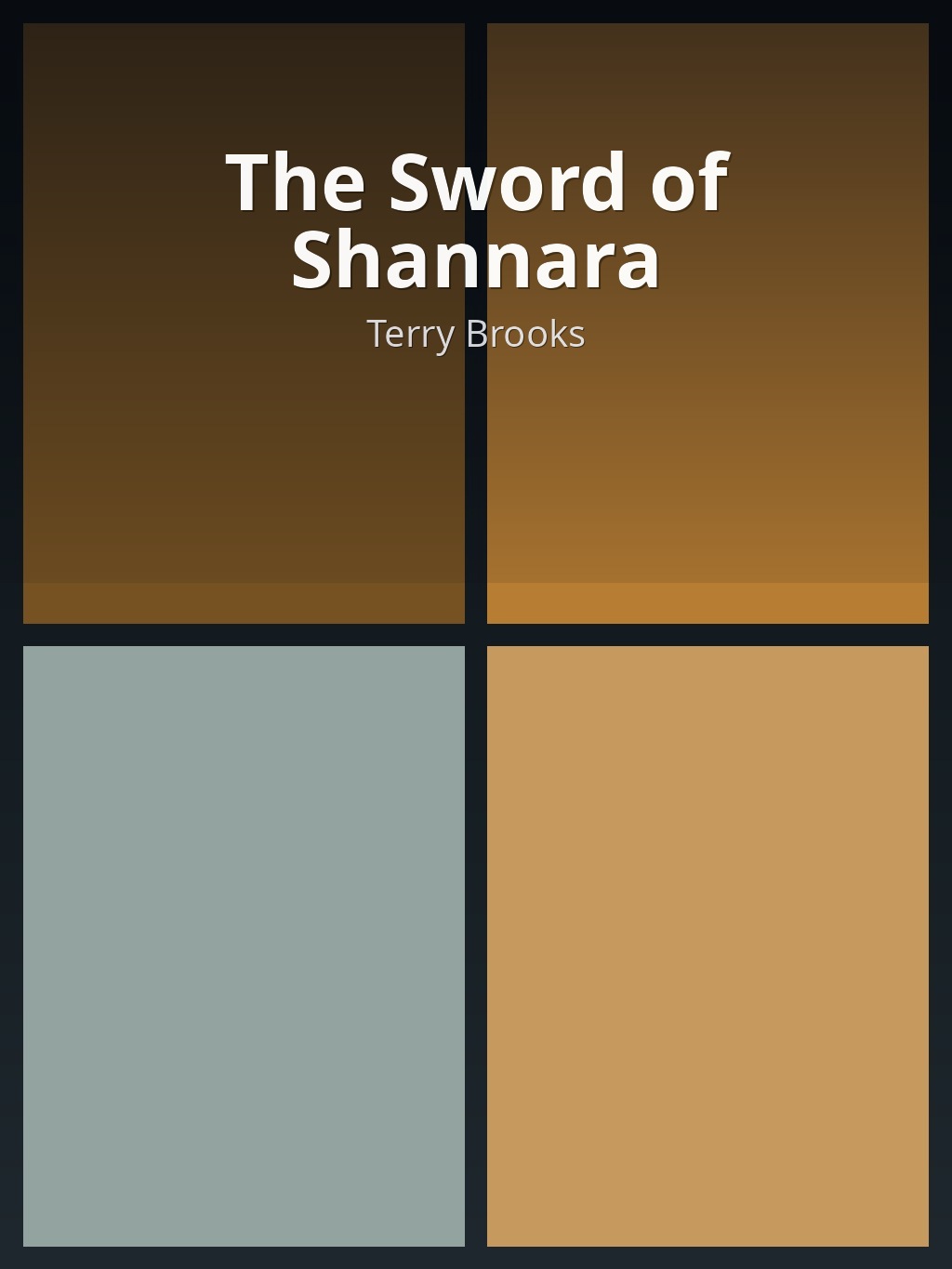 The Sword of Shannara by Terry Brooks book cover