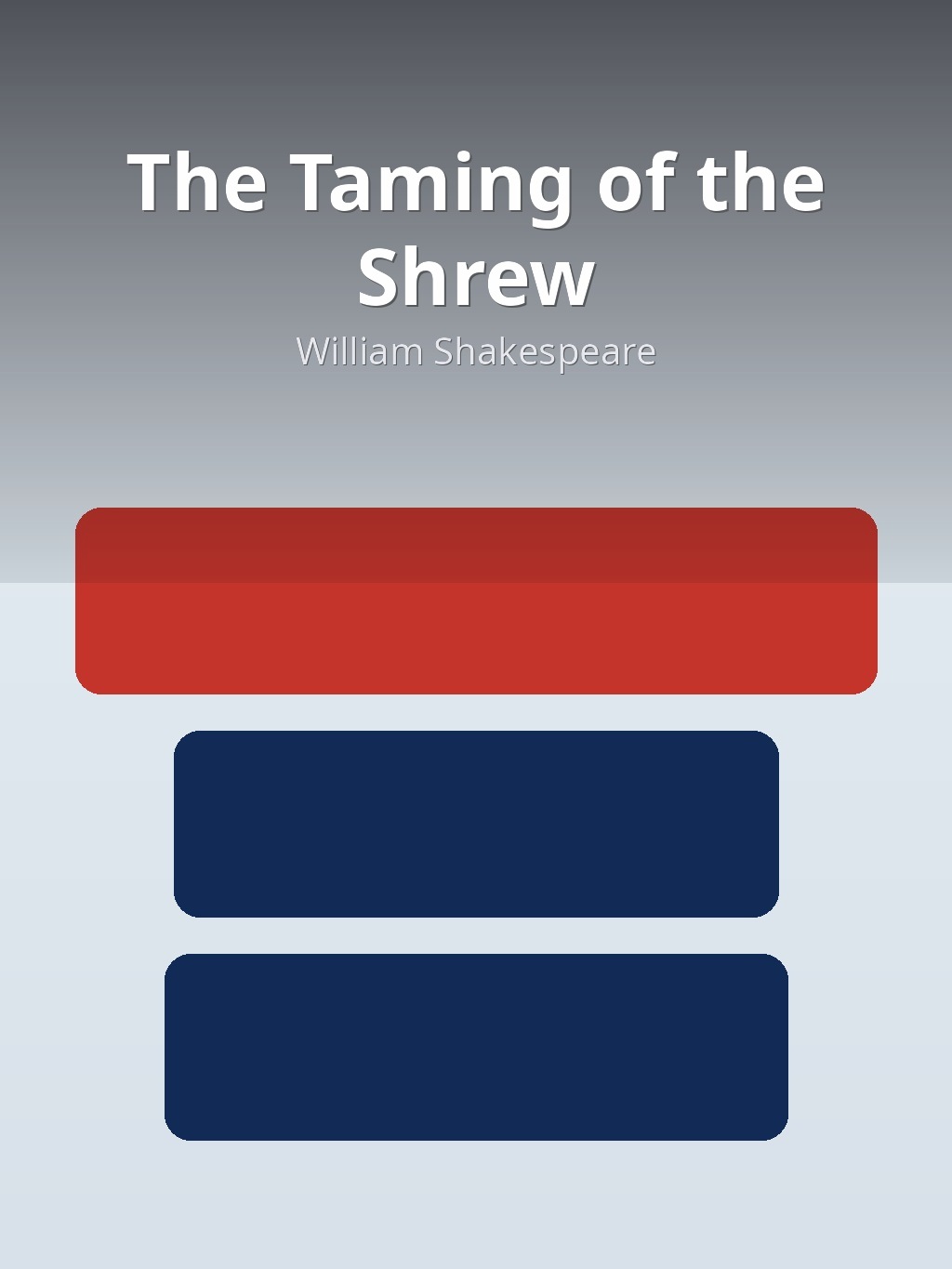 The Taming of the Shrew by William Shakespeare book cover