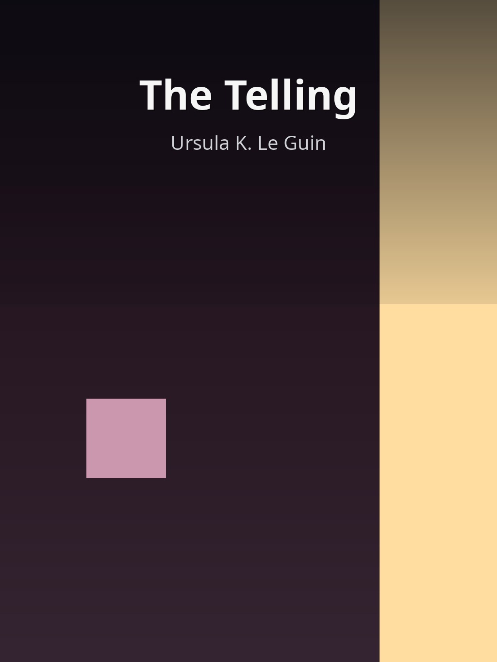 The Telling by Ursula K. Le Guin book cover