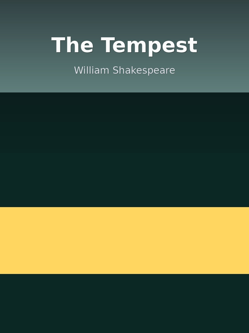 The Tempest by William Shakespeare book cover