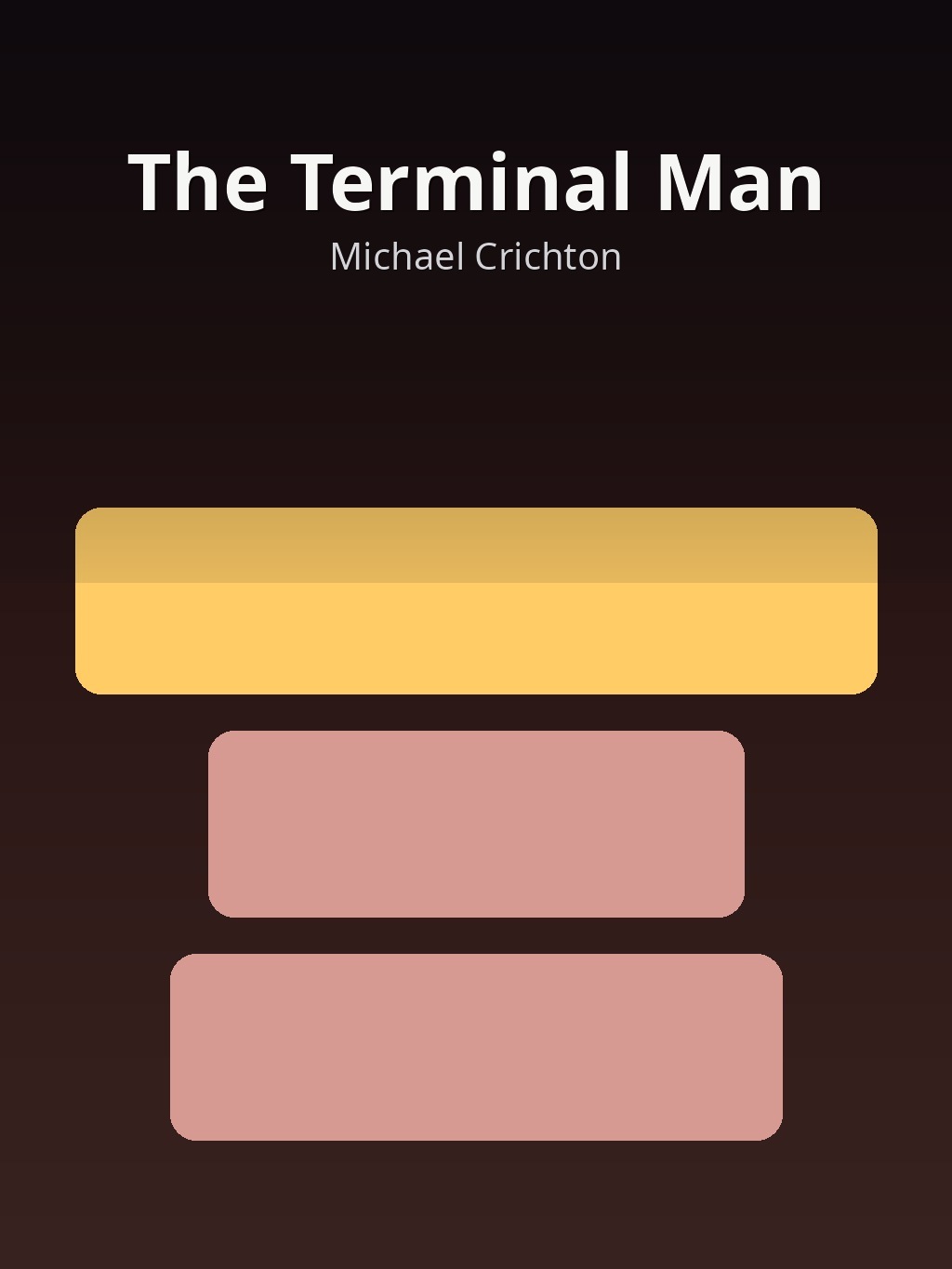 The Terminal Man by Michael Crichton book cover