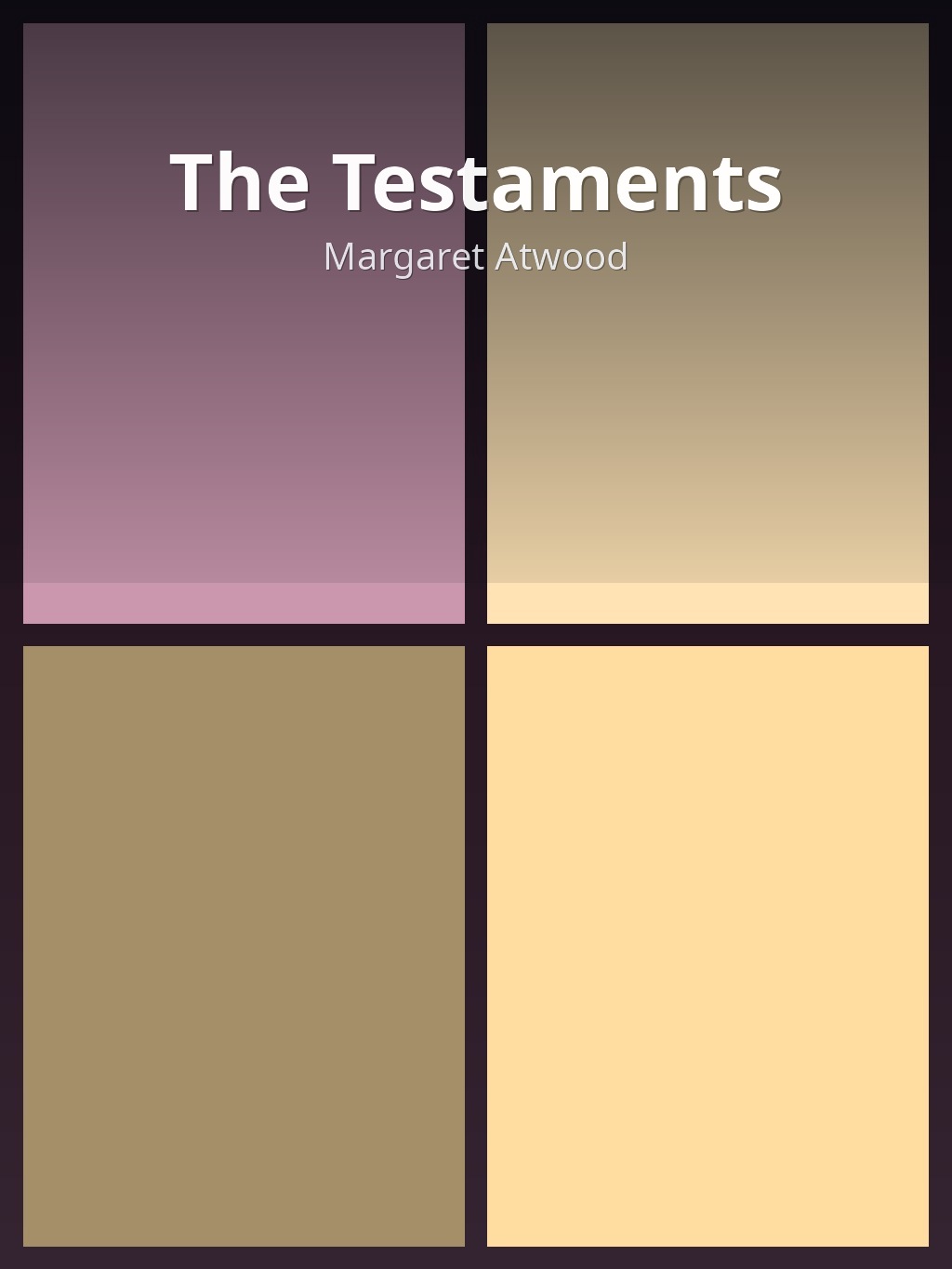 The Testaments by Margaret Atwood book cover