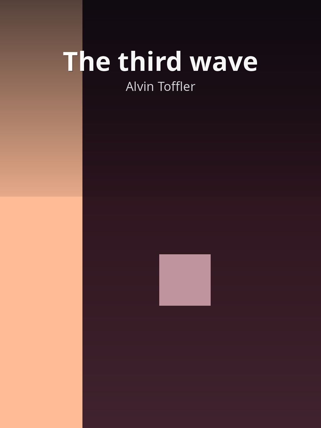 The third wave by Alvin Toffler book cover