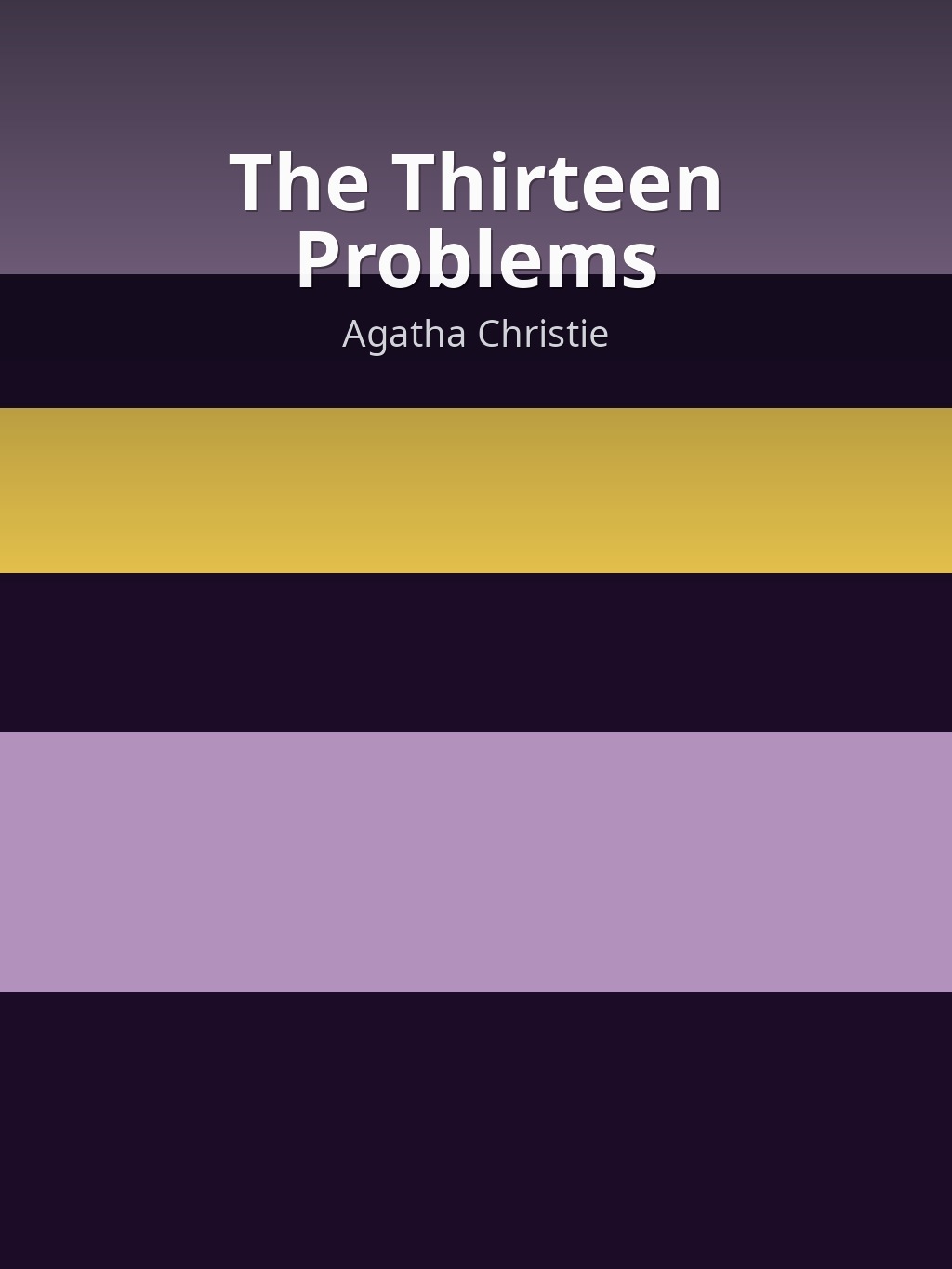 The Thirteen Problems by Agatha Christie book cover