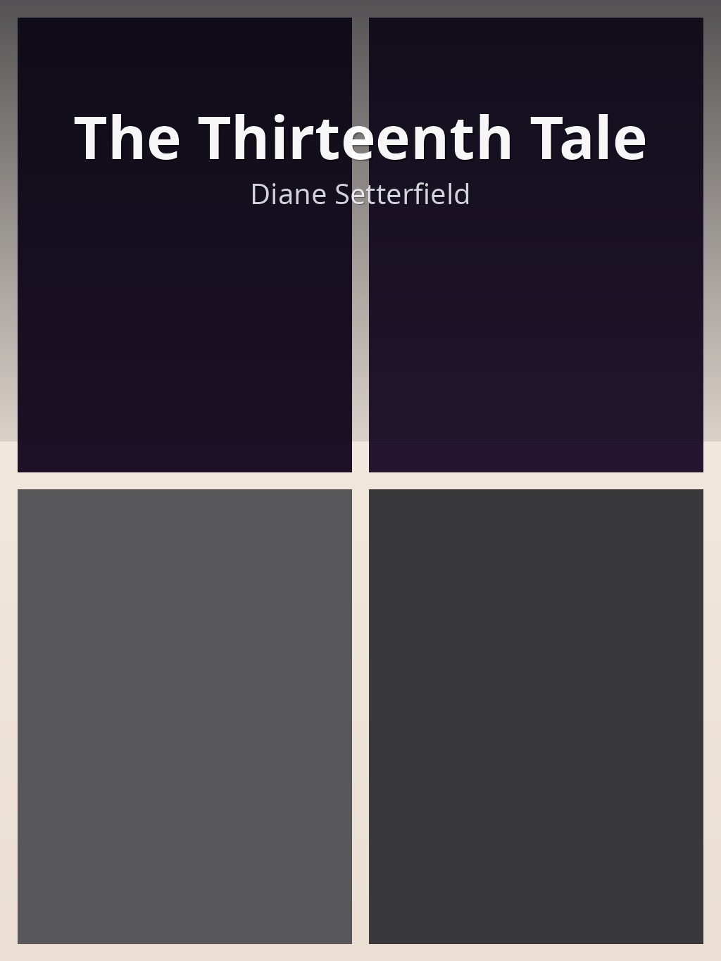 The Thirteenth Tale by Diane Setterfield book cover