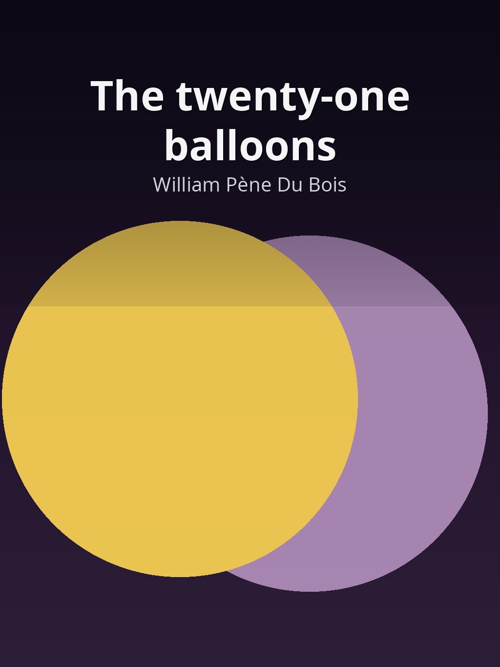 The twenty-one balloons by William Pène Du Bois book cover