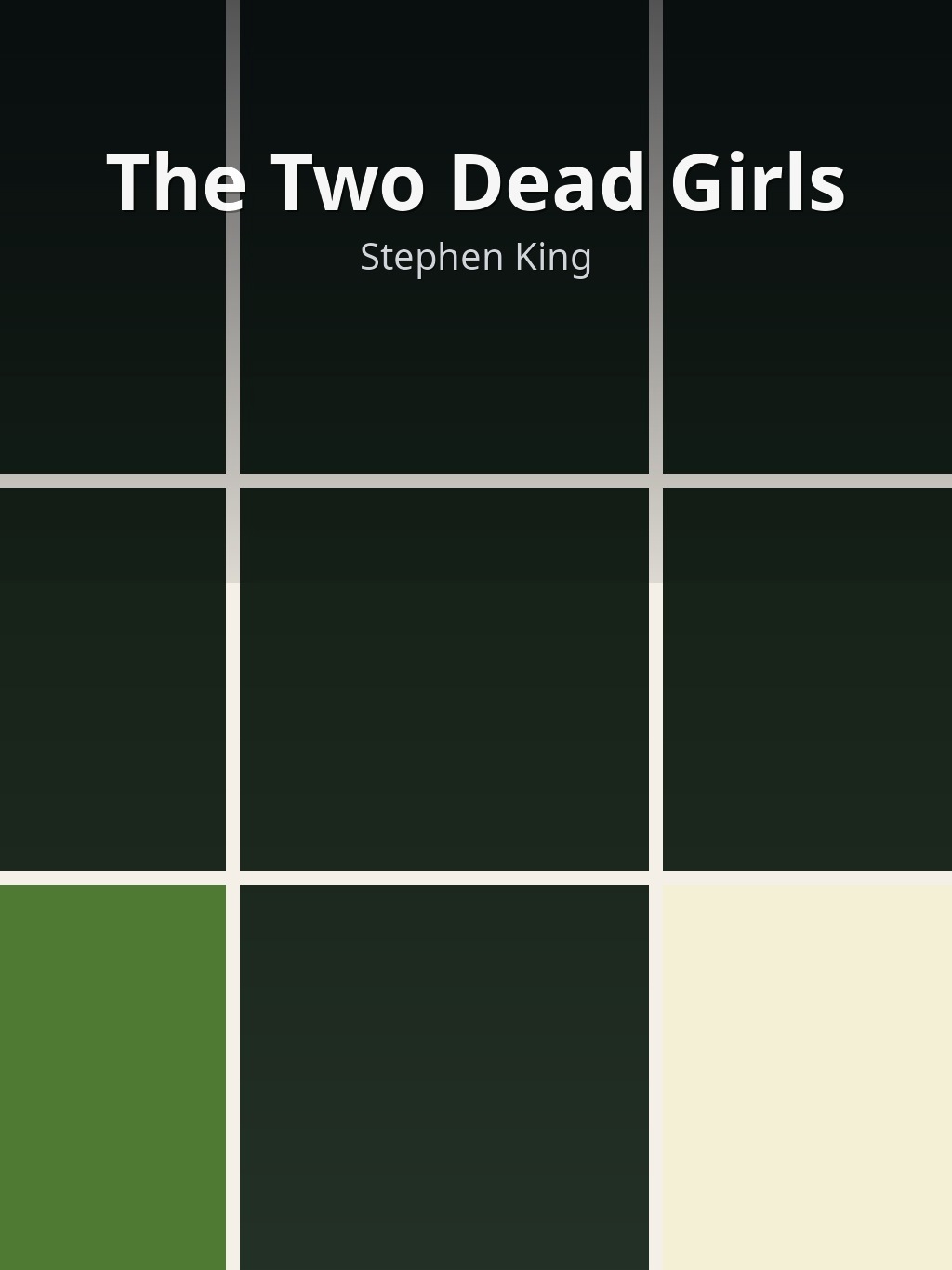The Two Dead Girls by Stephen King book cover