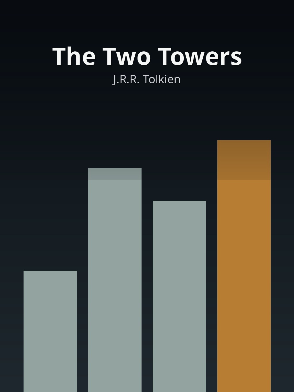 The Two Towers by J.R.R. Tolkien book cover