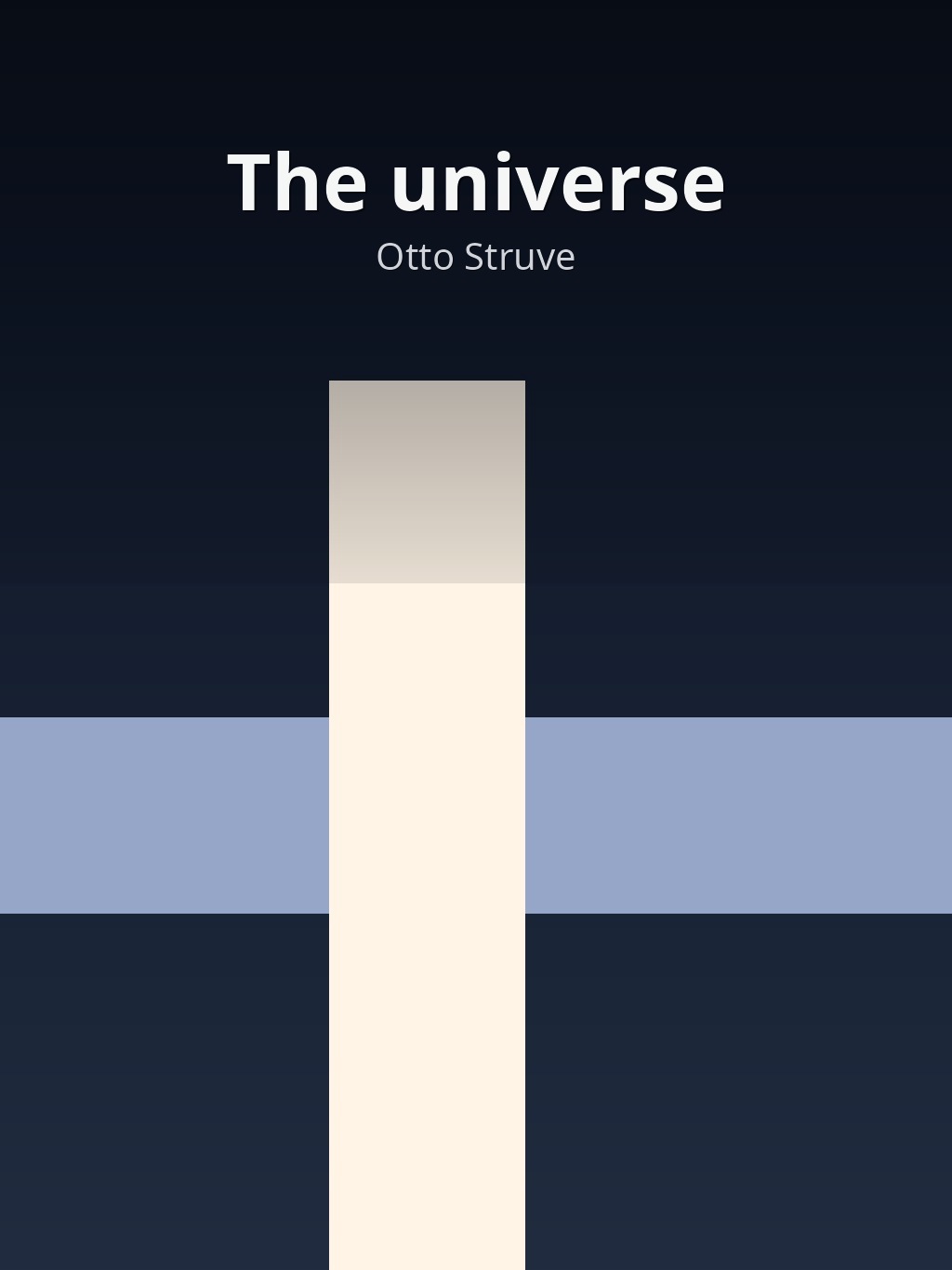 The universe by Otto Struve book cover