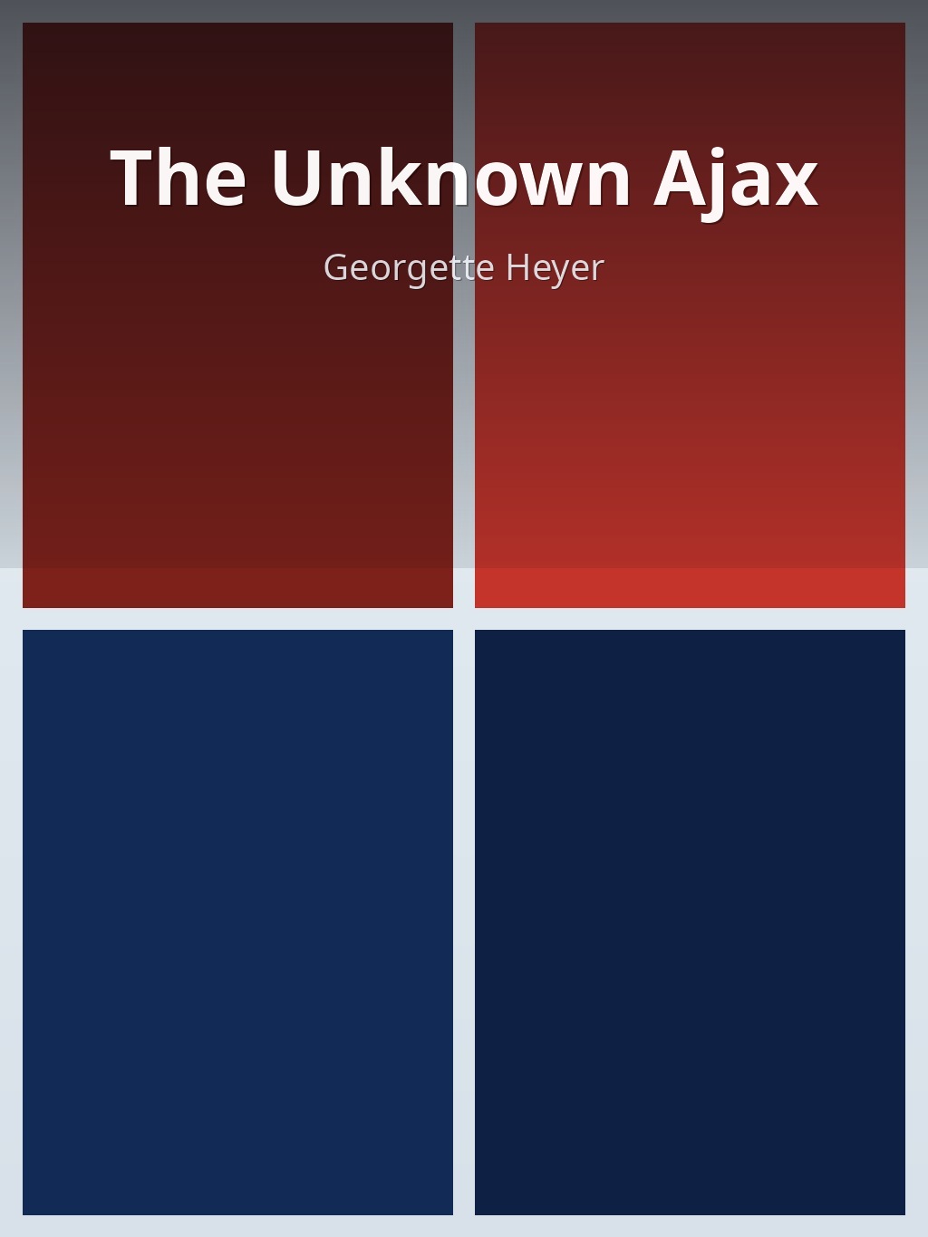 The Unknown Ajax by Georgette Heyer book cover