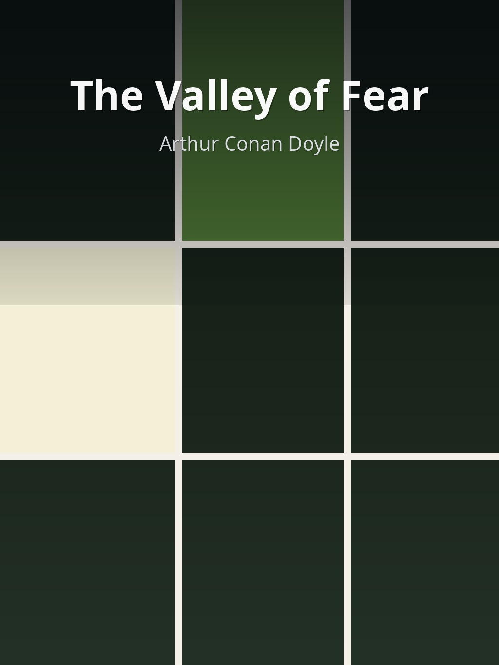 The Valley of Fear by Arthur Conan Doyle book cover