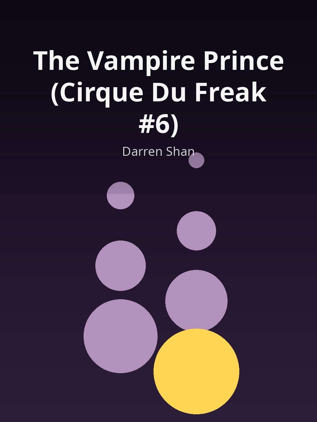 The Vampire Prince (Cirque Du Freak #6) by Darren Shan book cover