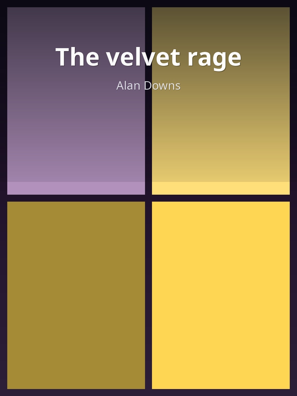 The velvet rage by Alan Downs book cover