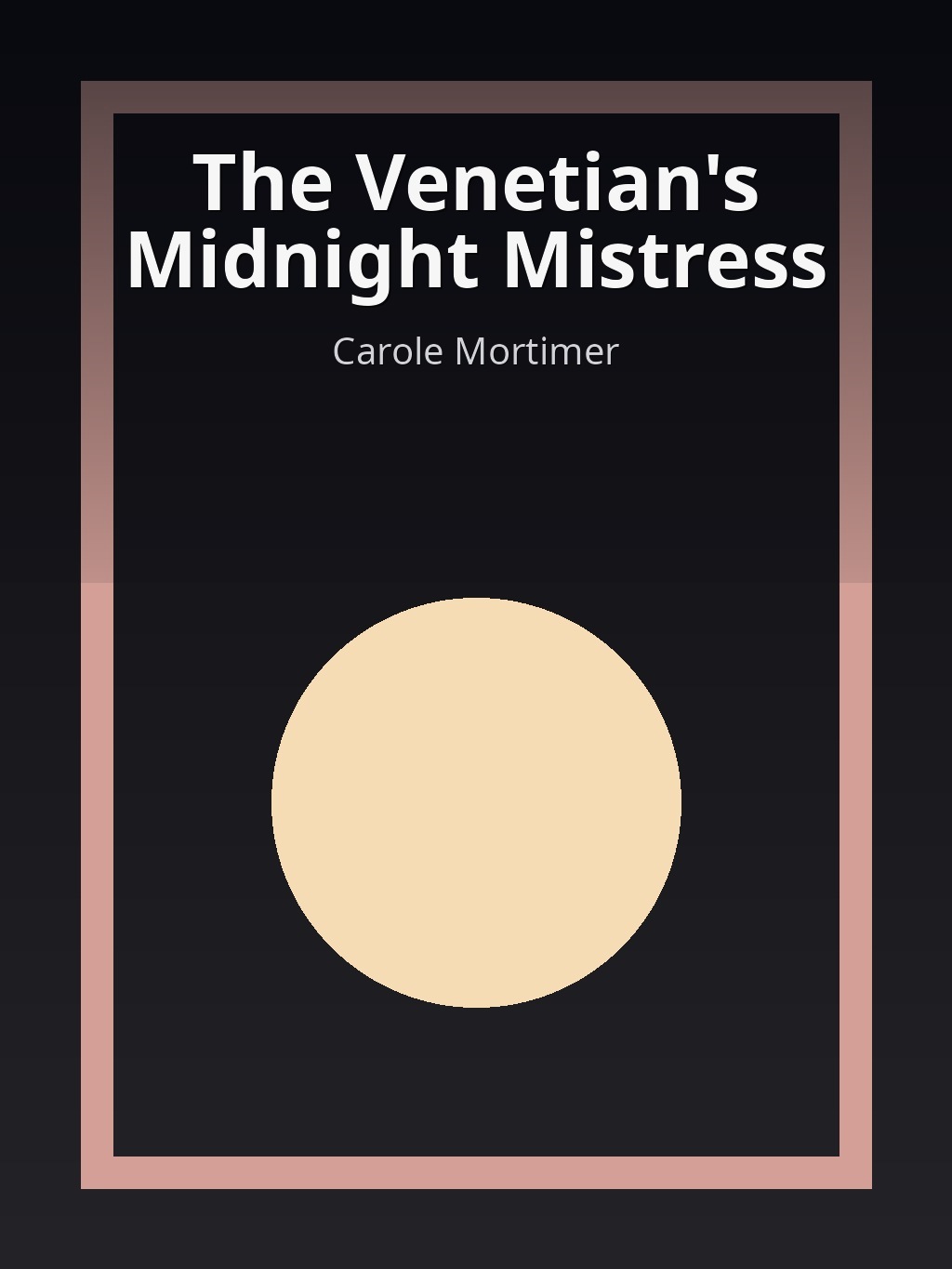 The Venetian's Midnight Mistress by Carole Mortimer book cover