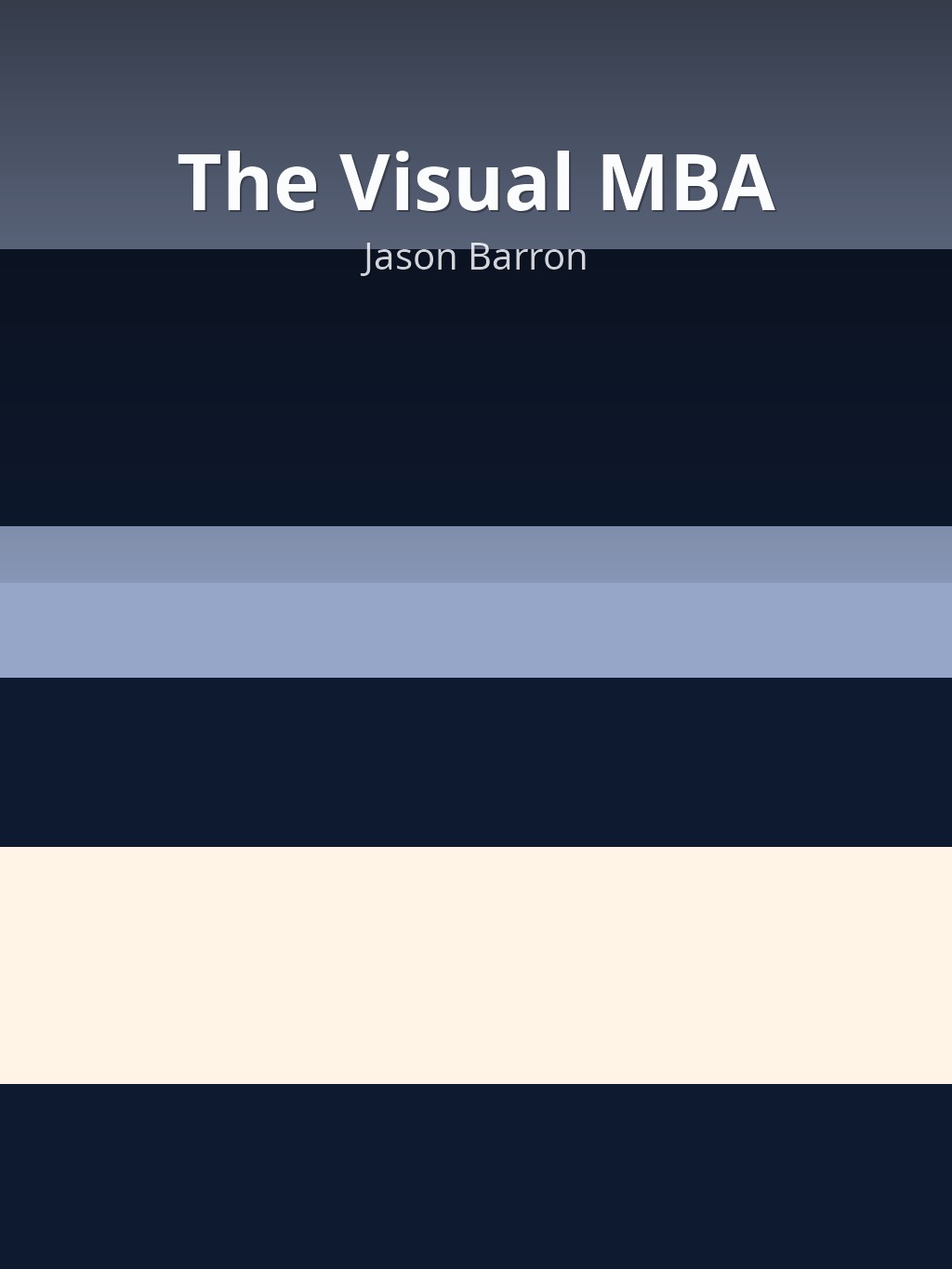 The Visual MBA by Jason Barron book cover