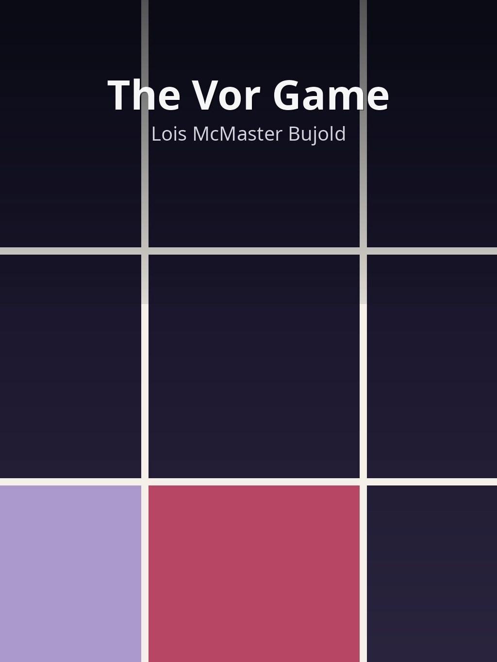 The Vor Game by Lois McMaster Bujold book cover