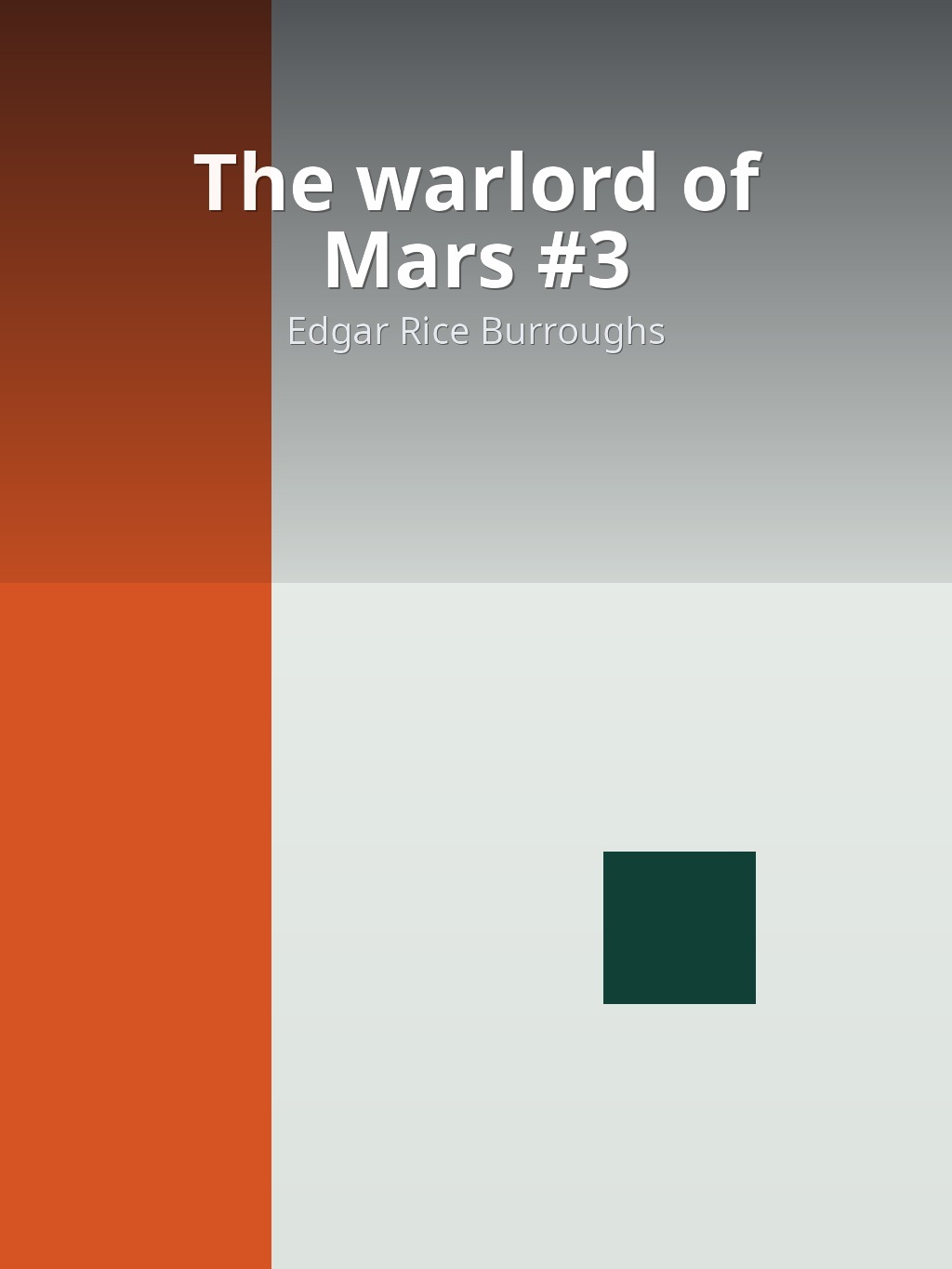The warlord of Mars #3 by Edgar Rice Burroughs book cover