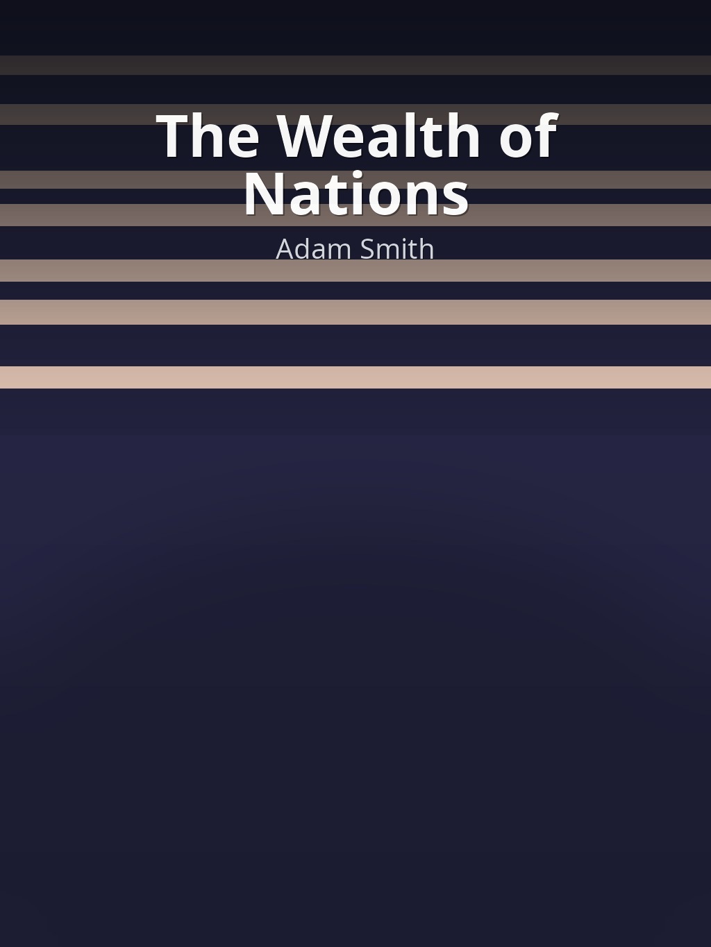 The Wealth of Nations by Adam Smith book cover