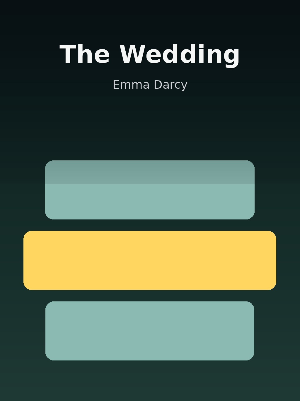 The Wedding by Emma Darcy book cover