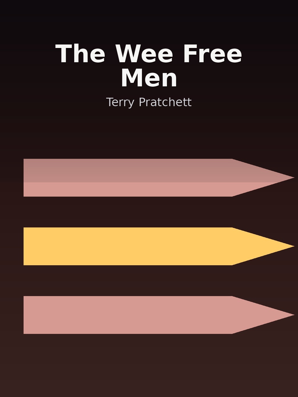 The Wee Free Men by Terry Pratchett book cover