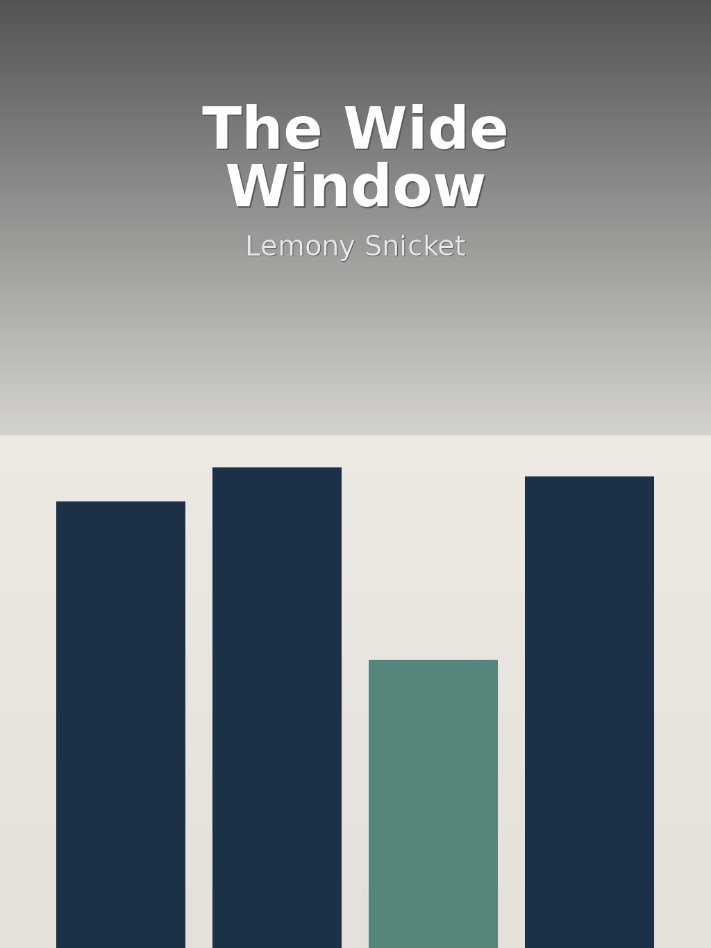 The Wide Window by Lemony Snicket book cover