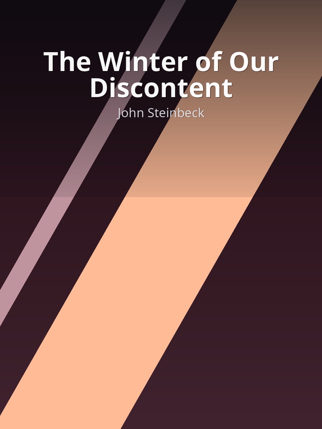 The Winter of Our Discontent by John Steinbeck book cover