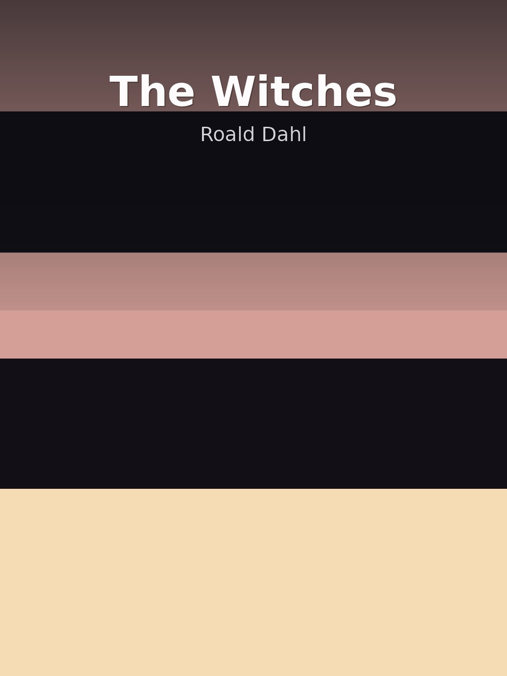The Witches by Roald Dahl book cover