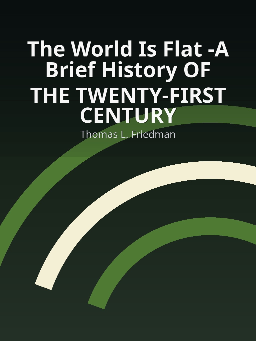 The World Is Flat -A Brief History OF THE TWENTY-FIRST CENTURY by Thomas L. Friedman book cover