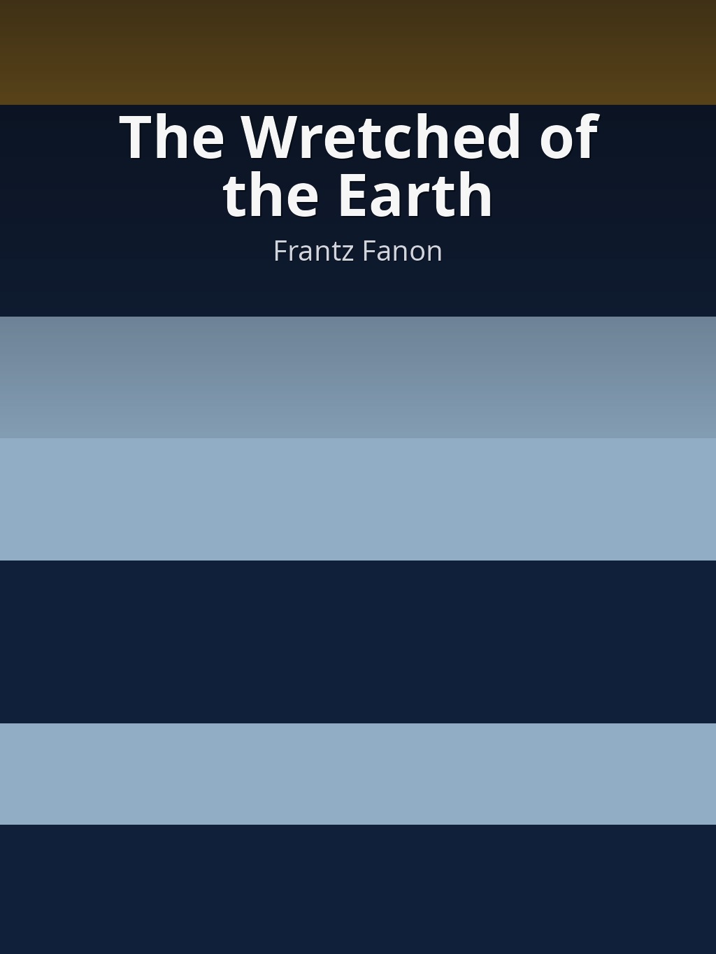 The Wretched of the Earth by Frantz Fanon book cover