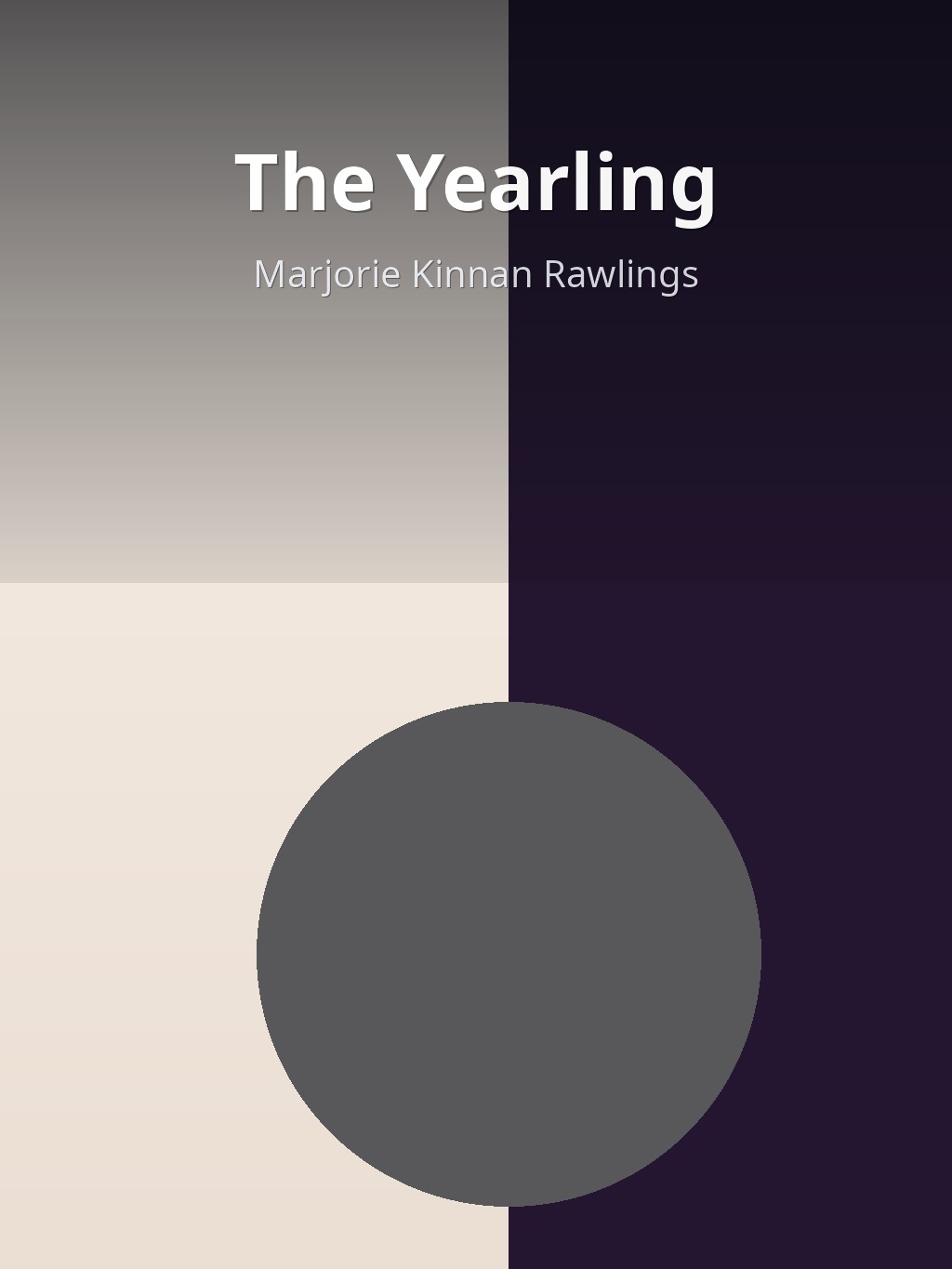 The Yearling by Marjorie Kinnan Rawlings book cover