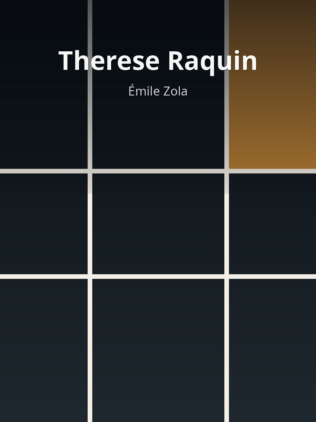 Therese Raquin by Émile Zola book cover
