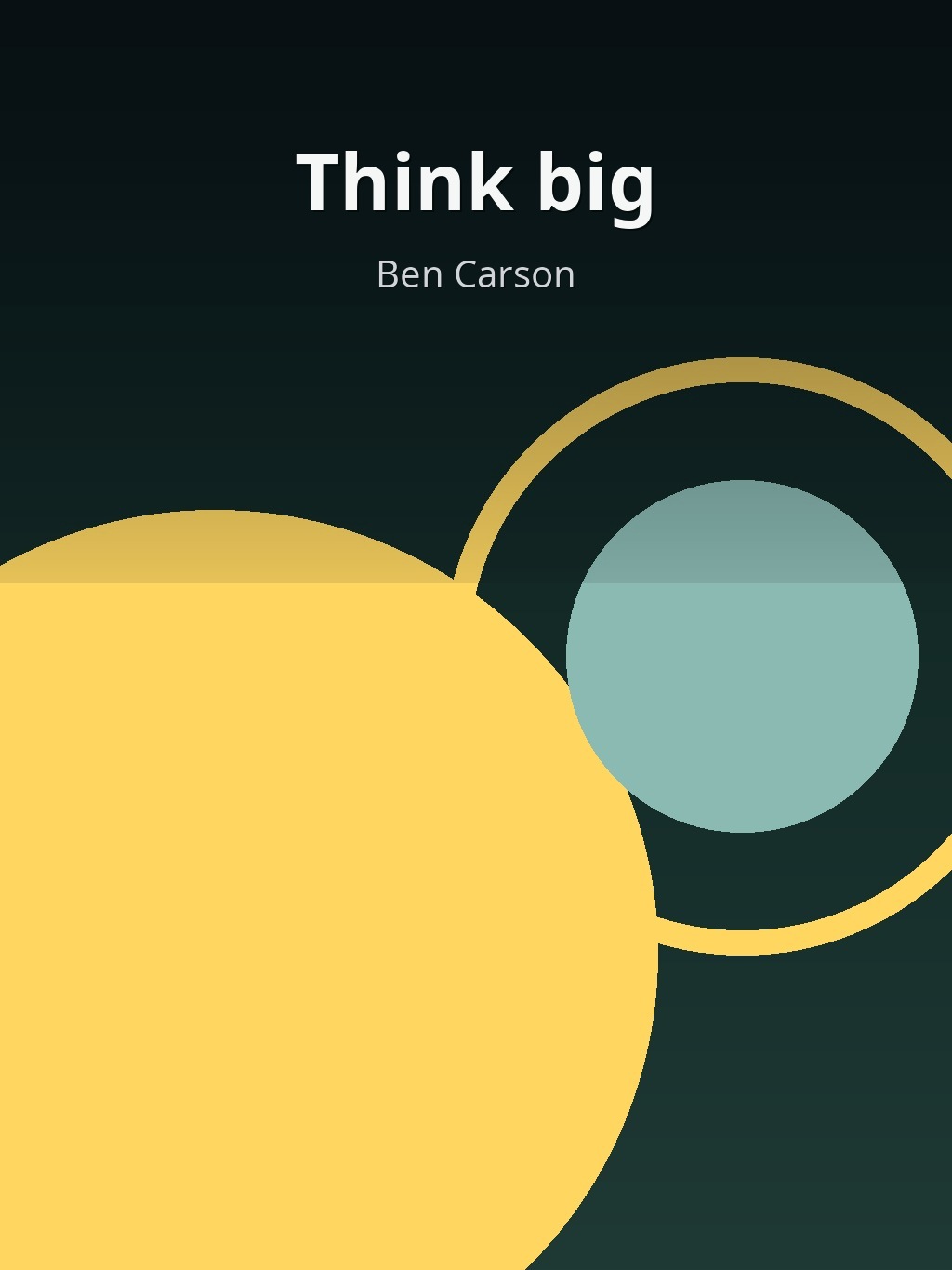 Think big by Ben Carson book cover