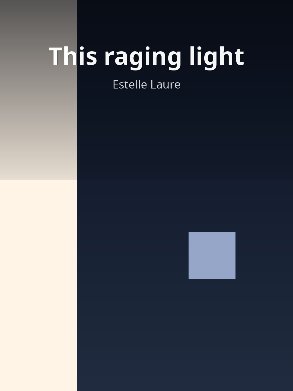 This raging light by Estelle Laure book cover