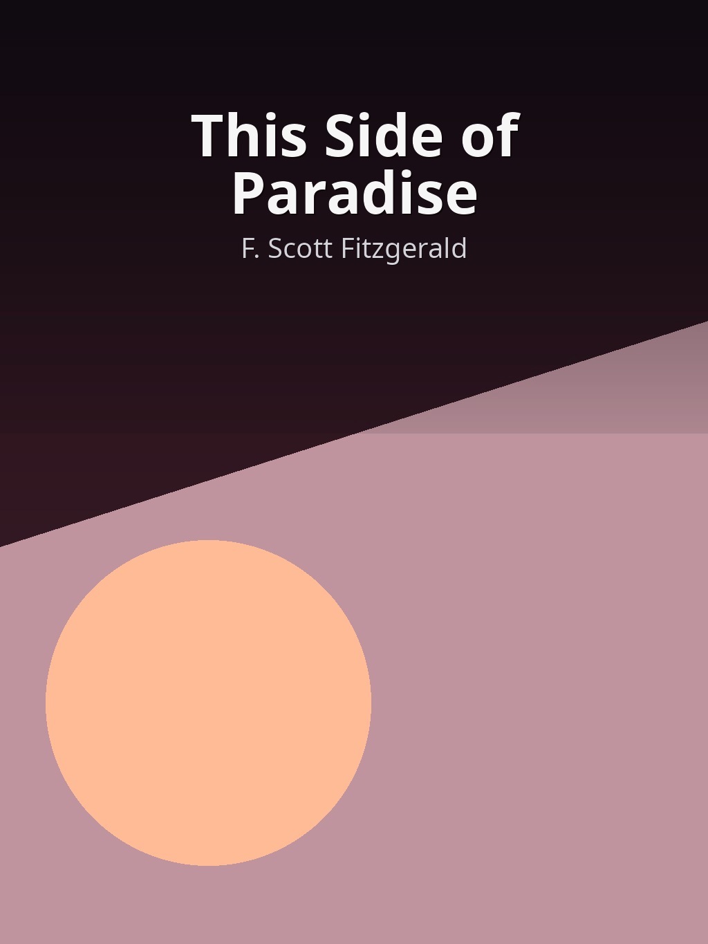 This Side of Paradise by F. Scott Fitzgerald book cover