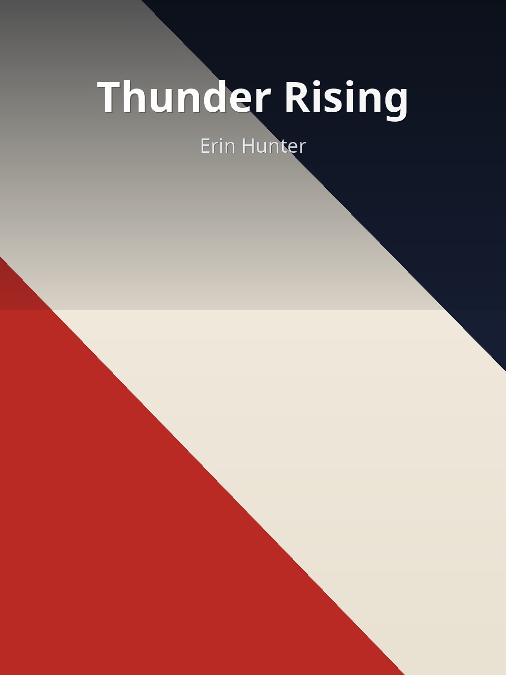 Thunder Rising by Erin Hunter book cover