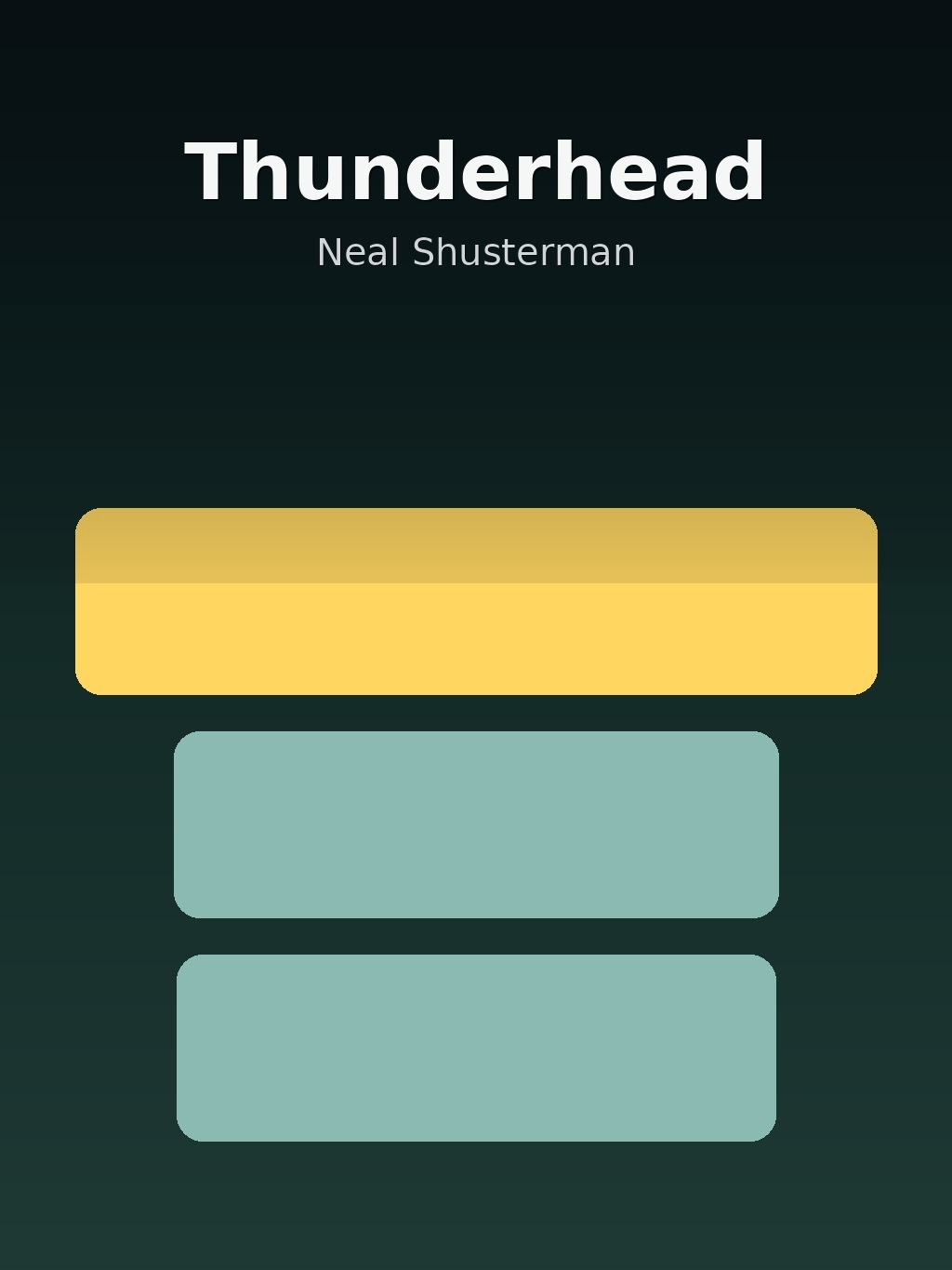 Thunderhead by Neal Shusterman book cover