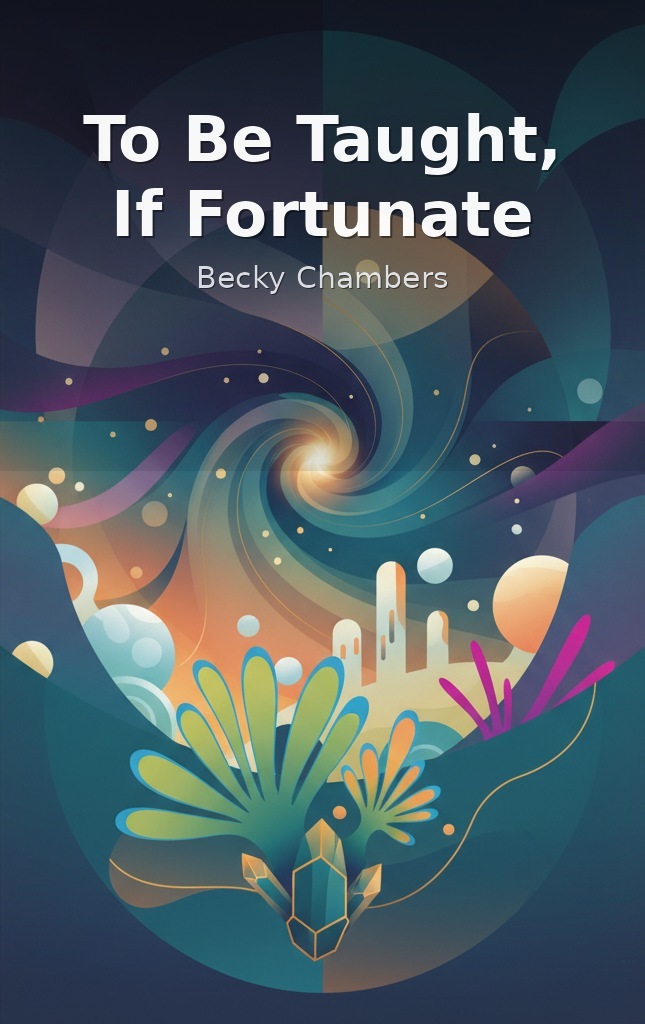 To Be Taught, If Fortunate by Becky Chambers book cover