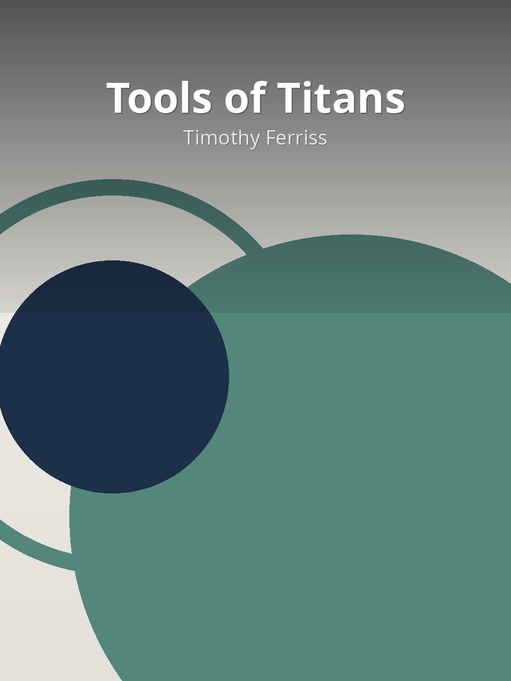 Tools of Titans by Timothy Ferriss book cover