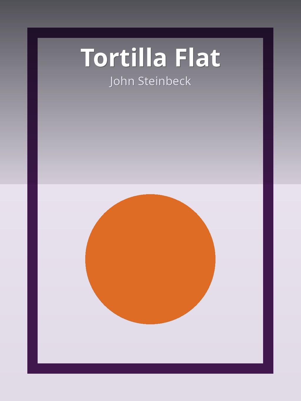 Tortilla Flat by John Steinbeck book cover
