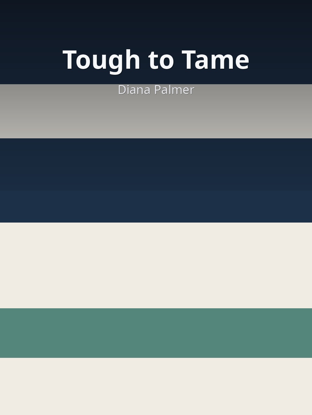 Tough to Tame by Diana Palmer book cover