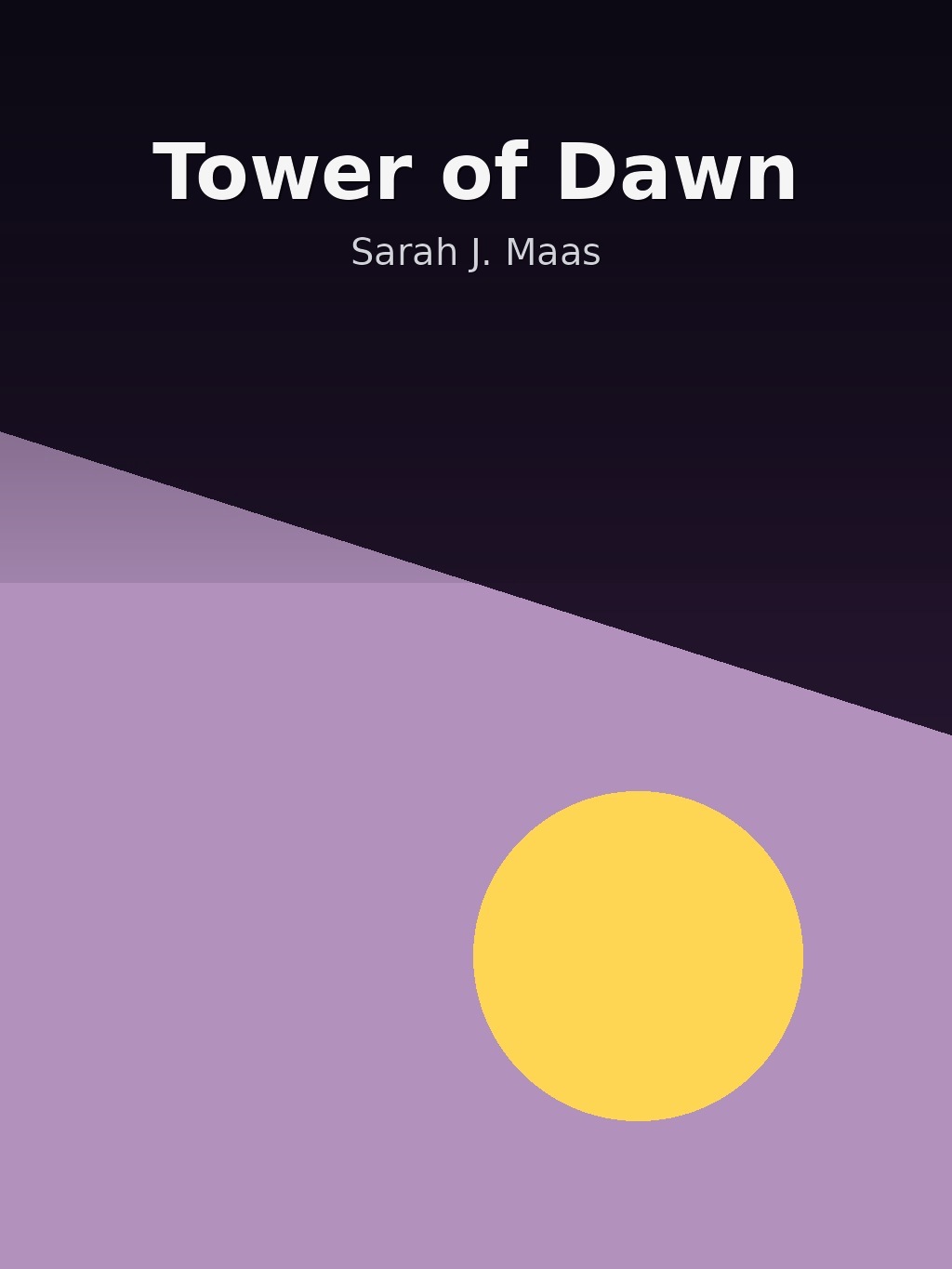 Tower of Dawn by Sarah J. Maas book cover