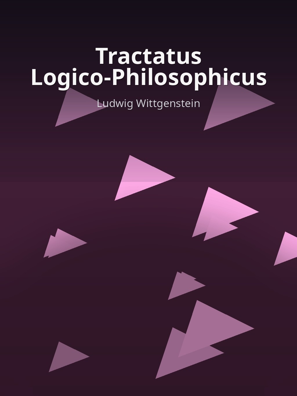 Tractatus Logico-Philosophicus by Ludwig Wittgenstein book cover