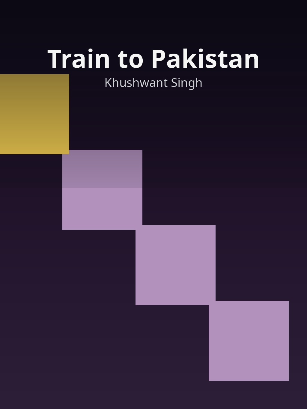 Train to Pakistan by Khushwant Singh book cover