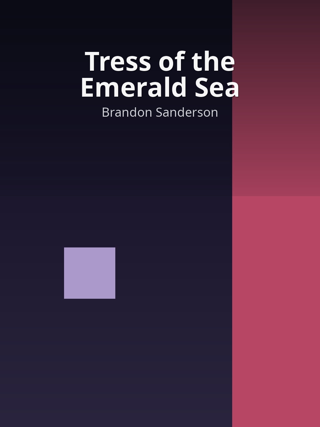 Tress of the Emerald Sea by Brandon Sanderson book cover