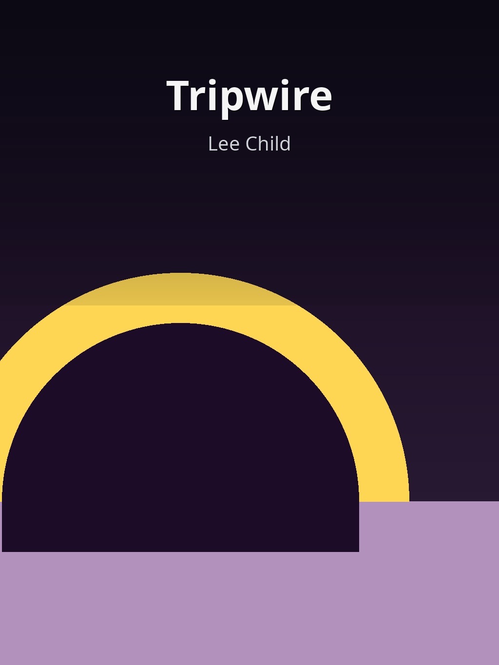 Tripwire by Lee Child book cover