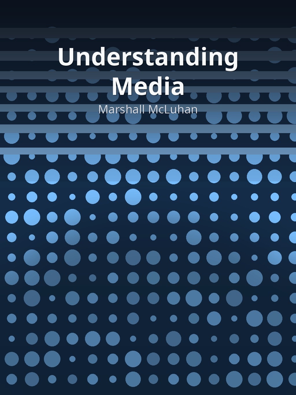Understanding Media by Marshall McLuhan book cover