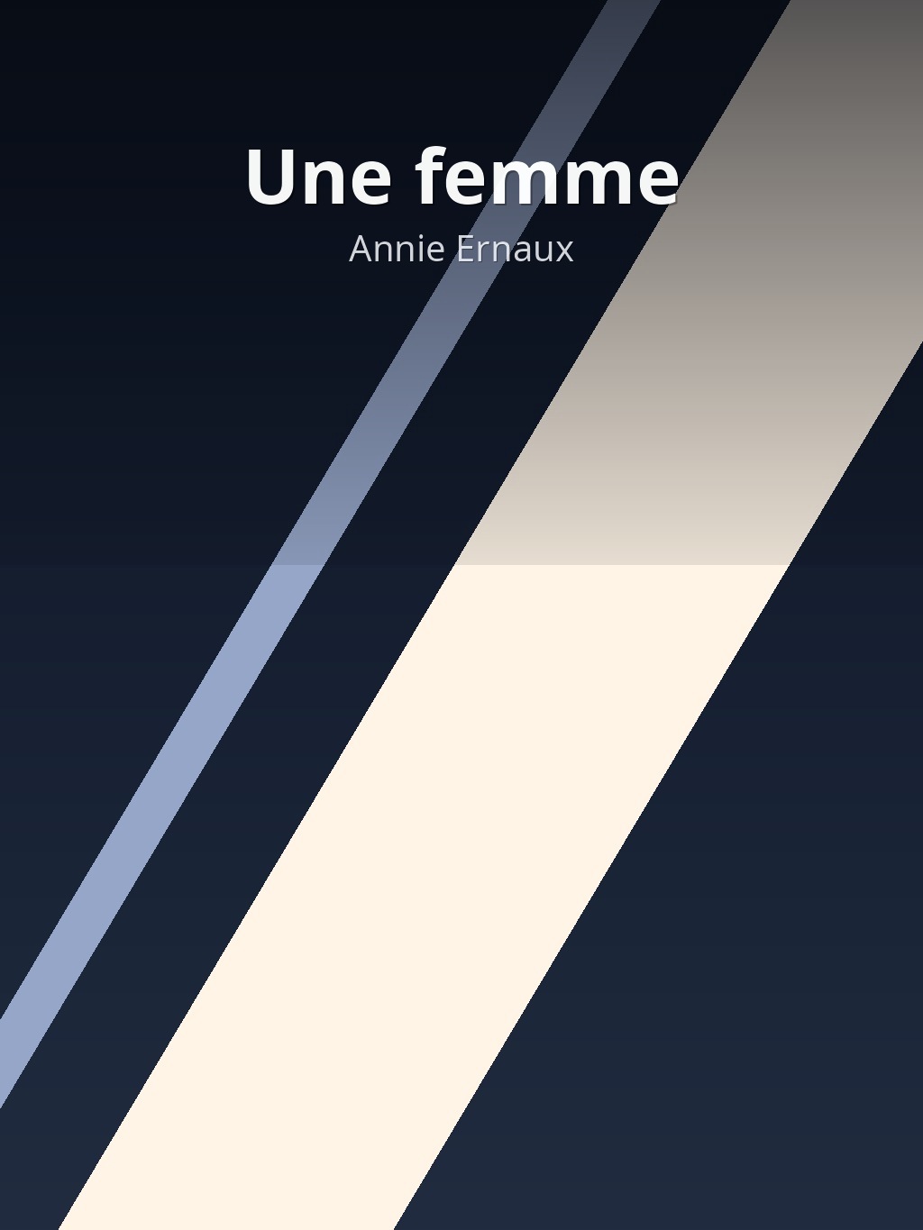 Une femme by Annie Ernaux book cover