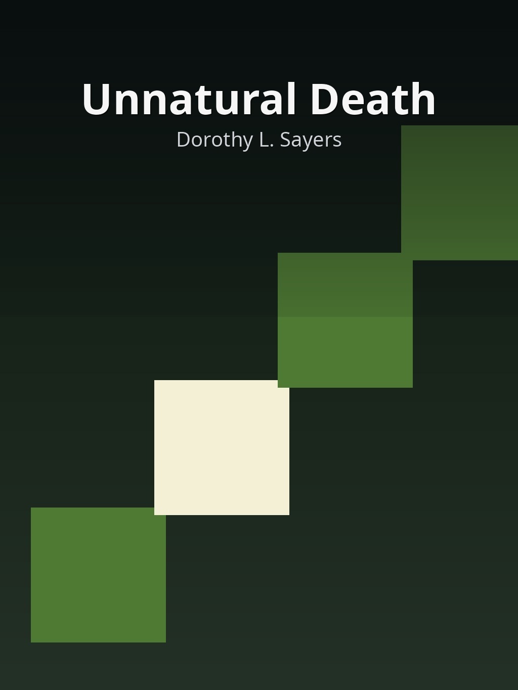 Unnatural Death by Dorothy L. Sayers book cover