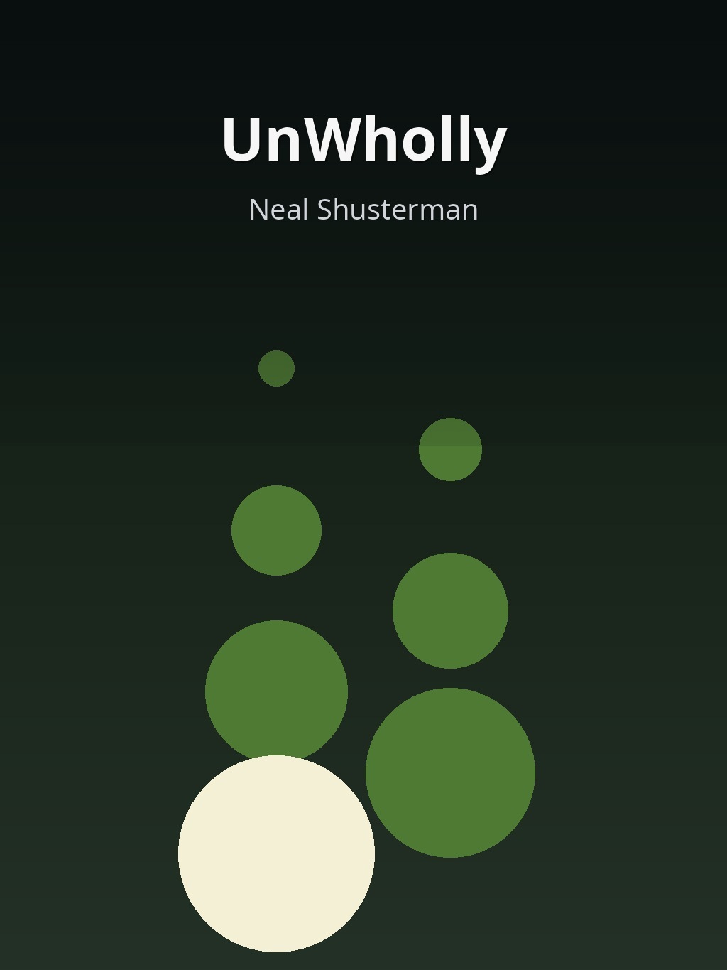 UnWholly by Neal Shusterman book cover