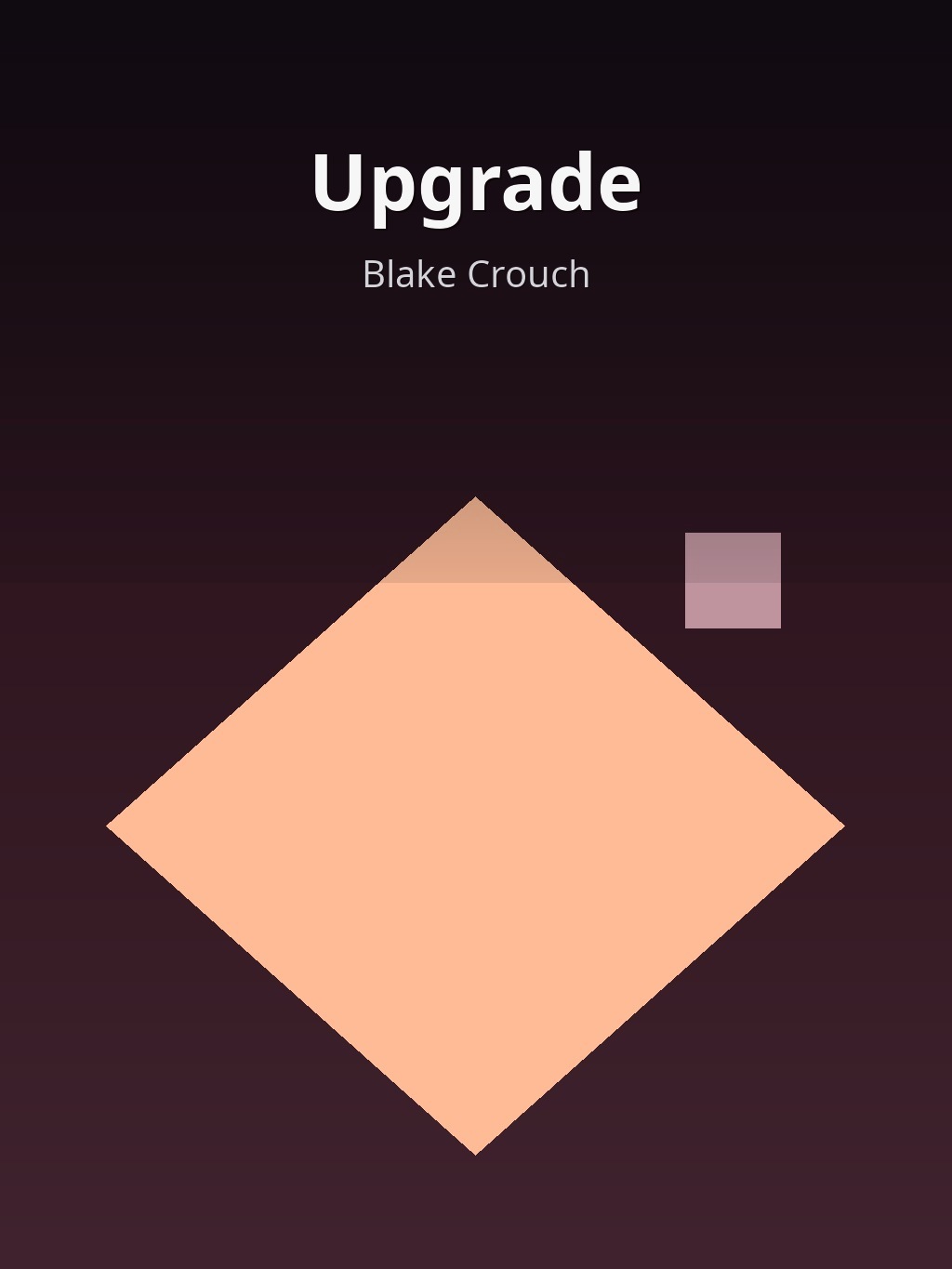 Upgrade by Blake Crouch book cover